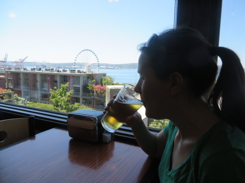 It was a terrible hardship to spend a sunny day in Seattle while we waited out the typhoon.