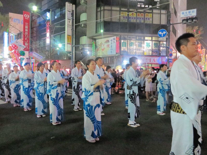 The parade was still going strong when we left.